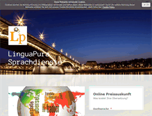 Tablet Screenshot of linguapura.de
